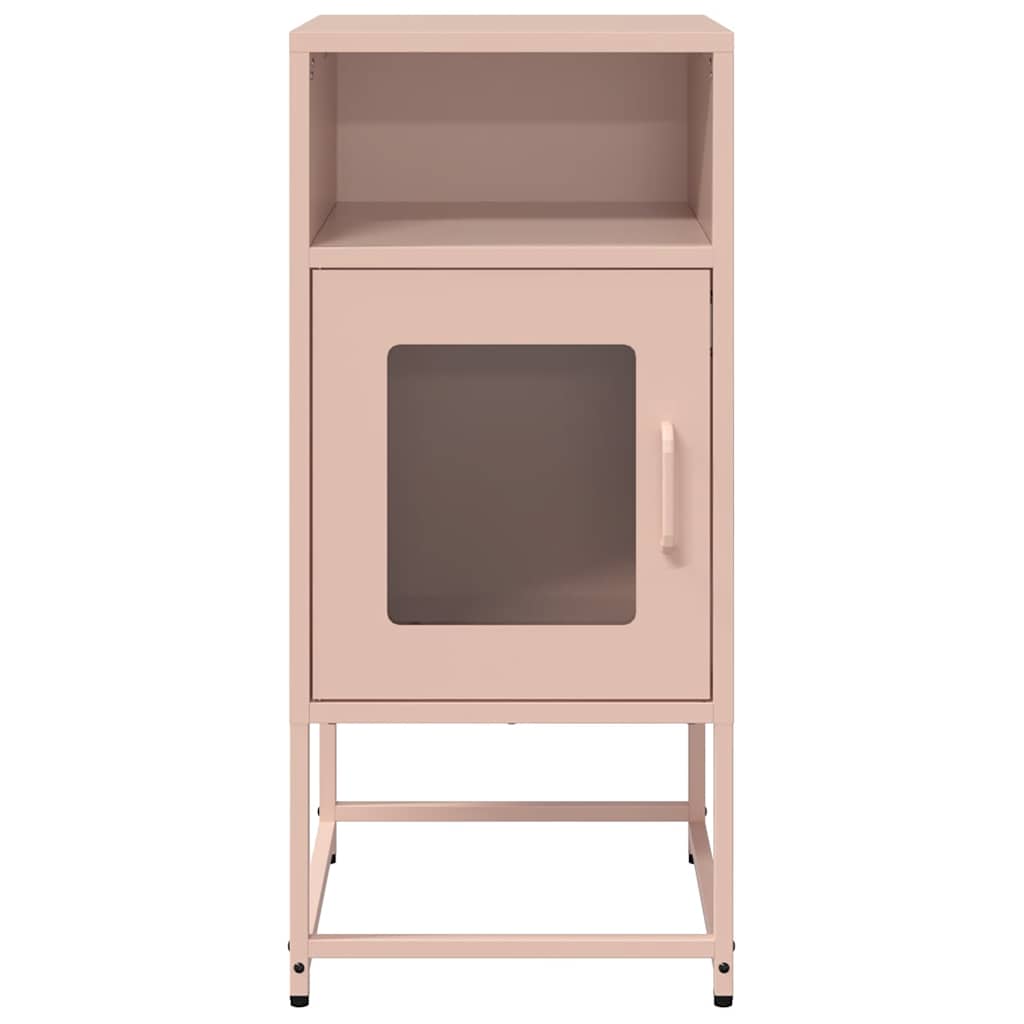 vidaXL Bedside Cabinet Pink 36x39x78 cm Cold-rolled Steel 6