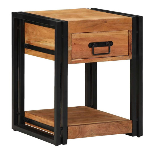 Bedside Cabinet Brown 40 x 40 x 50 cm 1 Width 40 cm Solid acacia wood