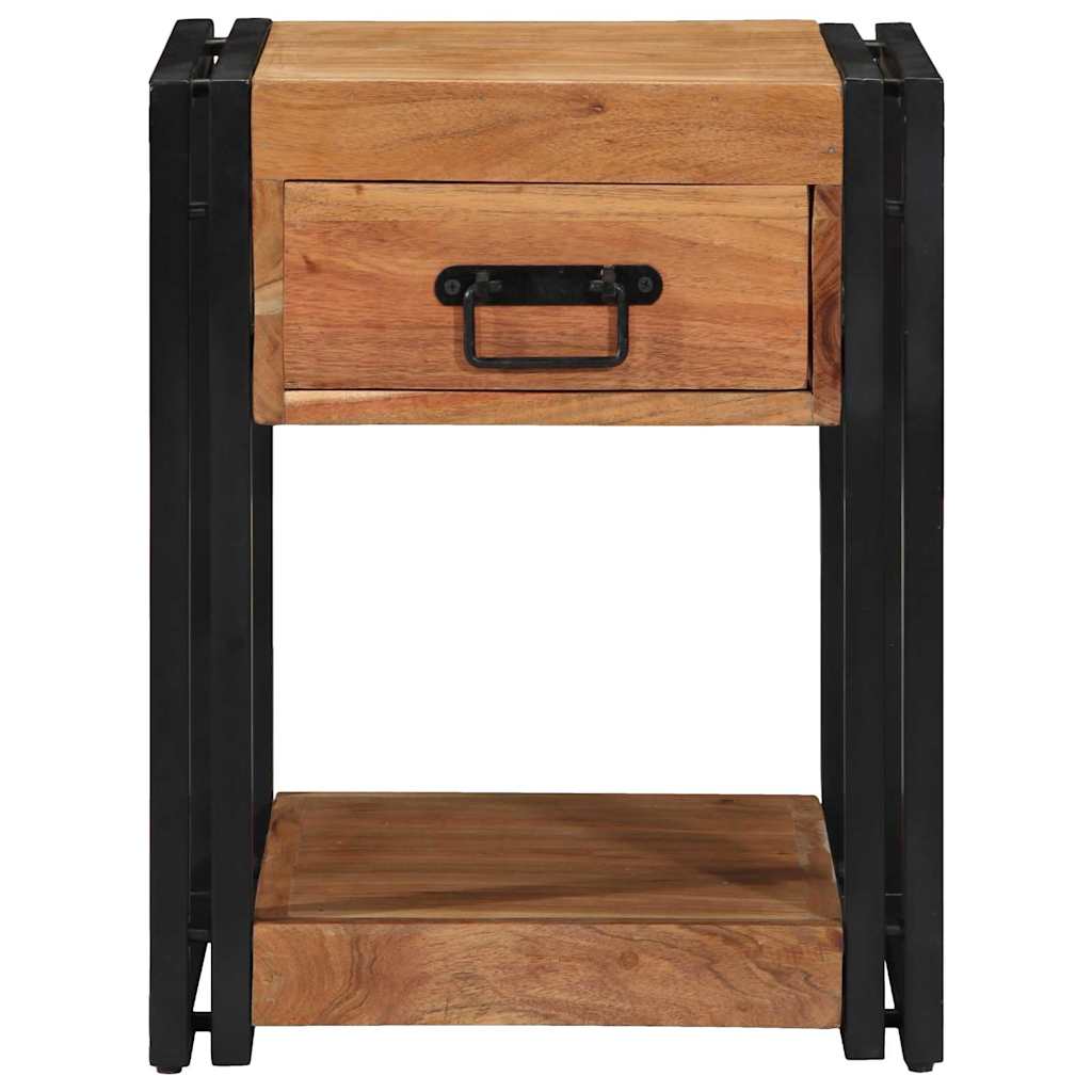 vidaXL Bedside Cabinet Brown 40 x 40 x 50 cm Solid Acacia Wood 6