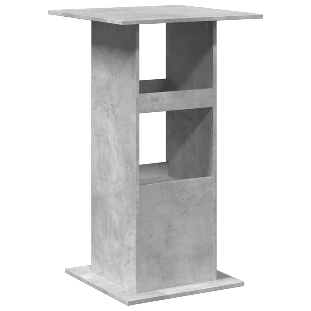 vidaXL Bar Table with Storage Concrete Grey 60x60x102 cm Engineered Wood 6