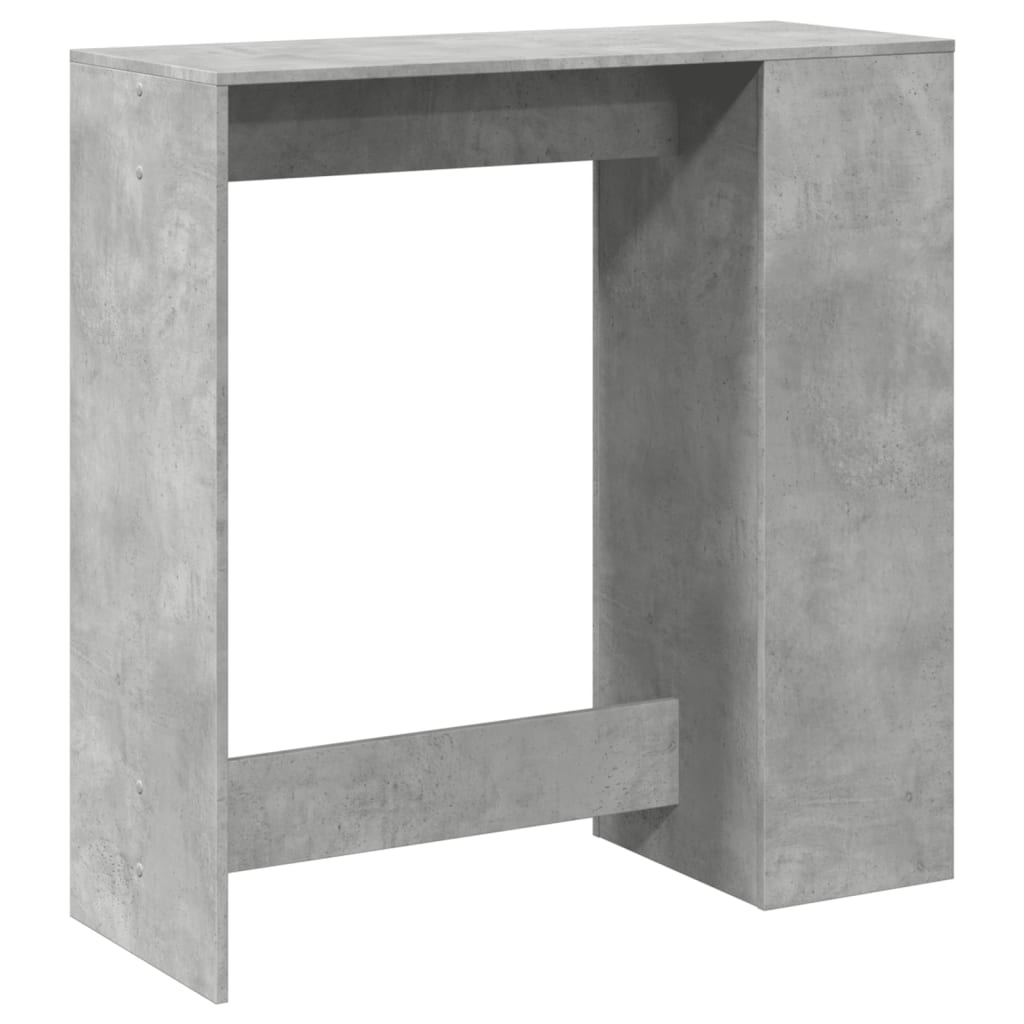 vidaXL Bar Table with Racks Concrete Grey 101x40x103.5 cm 6