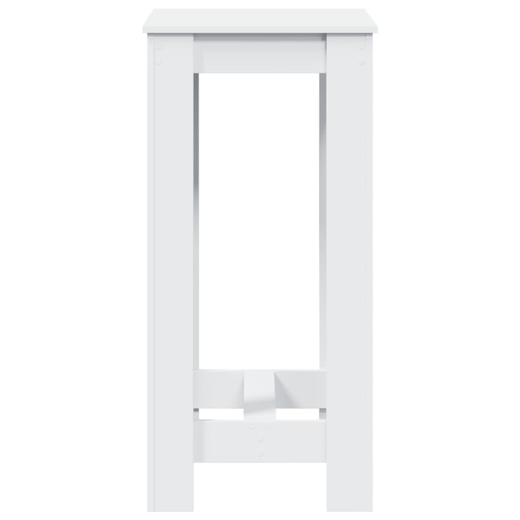 vidaXL Bar Table White 51x50x103,5 cm Engineered Wood 6