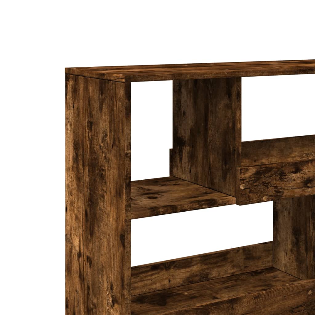 vidaXL Book Cabinet/Room Divider Smoked Oak 100x33x94,5 cm 6