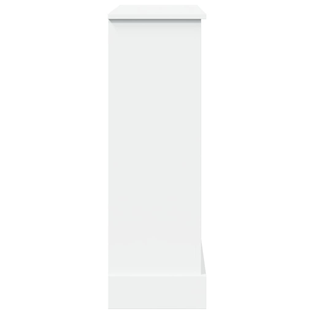vidaXL Fireplace Surround White 90x30x90 cm Engineered Wood 6