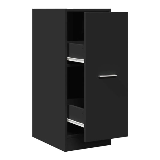 Apothecary Cabinet 30x41x77,5 cm Engineered Wood Width 30 cm Height 77.5 cm Black