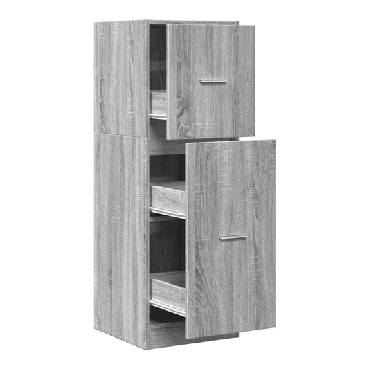 Apothecary Cabinet 40x41x118 cm Engineered Wood Width 40 cm Height 118 cm Grey sonoma