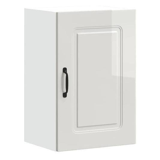 Dishwasher Panel with 2 Doors KALMAR High gloss white 1x wall cabinet (1 door) 40 cm wide 40 cm high–1x wall corner cabinet 57 cm wide 80 cm high 1x wall cabinet (1 door) 40 cm wide 60 cm high