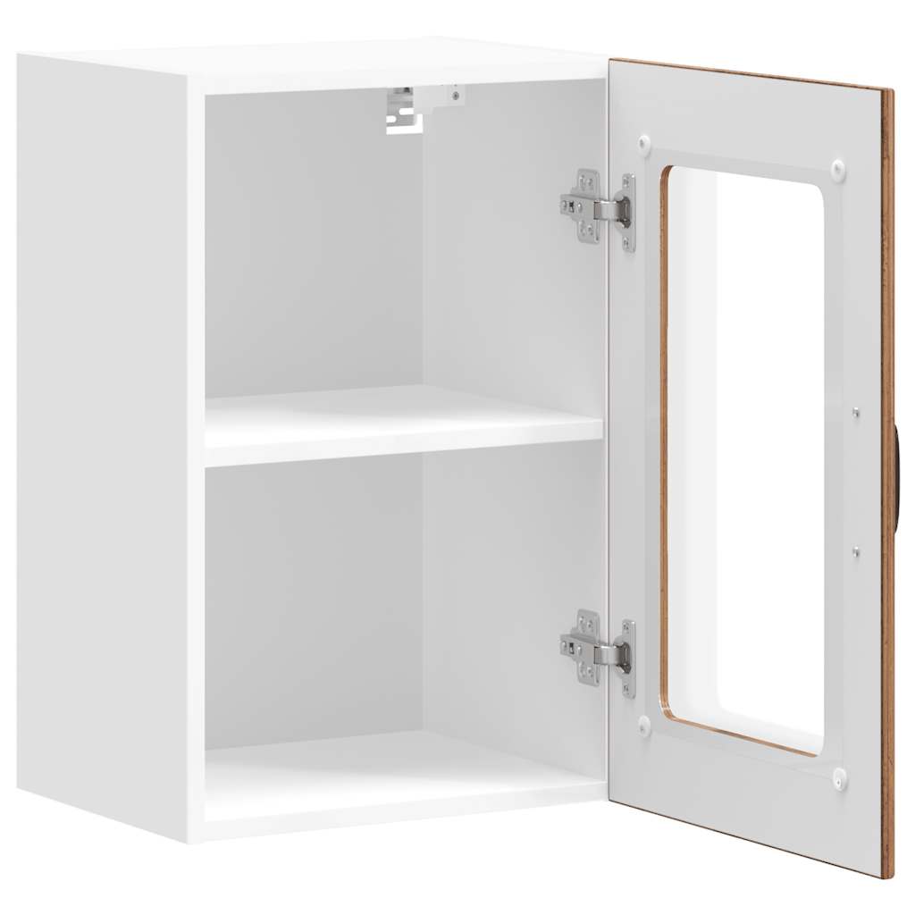 vidaXL Kitchen Wall Cabinet with Glass Door Lucca Old Wood 6
