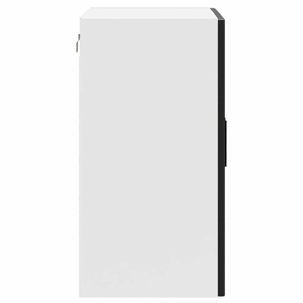 vidaXL Kitchen Wall Cabinet with Glass Door Porto Black 6