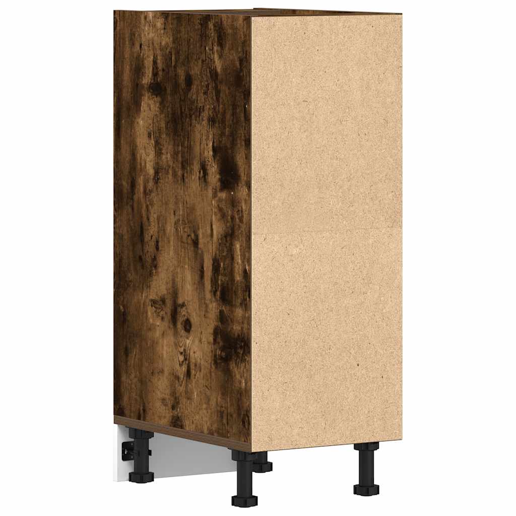 vidaXL Bottom Cabinet Riga Smoked Oak 30x44.5x81.5 cm Engineered Wood 6