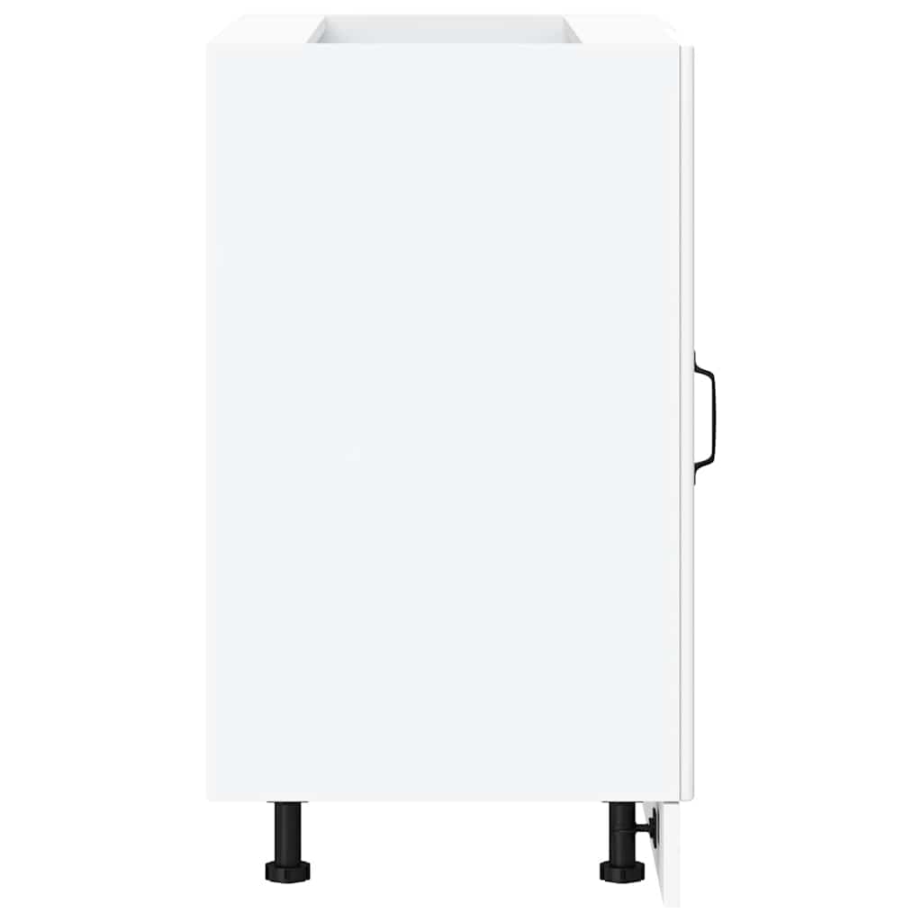 vidaXL Kitchen Base Cabinet Kalmar White Engineered Wood 6