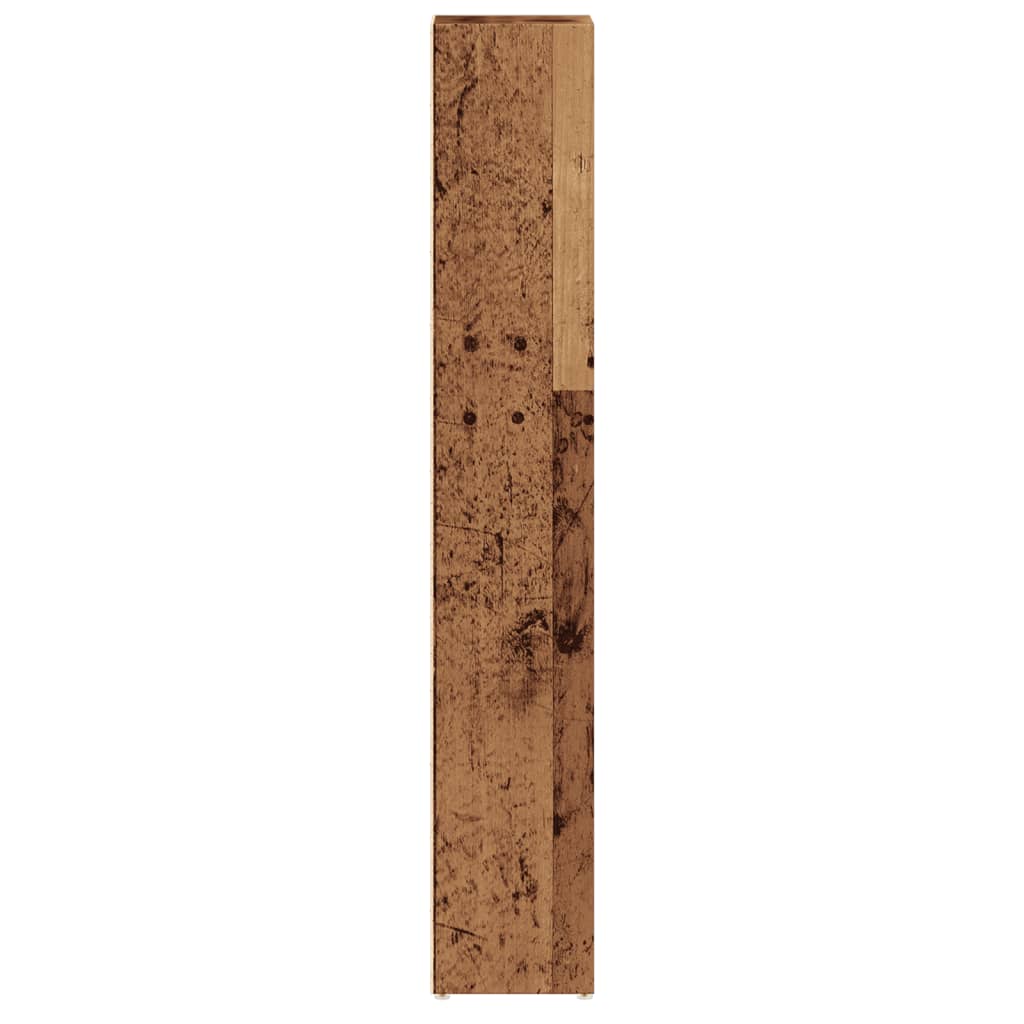 vidaXL CD Cabinets 2 pcs Old Wood 21x16x93.5 cm Engineered Wood 6