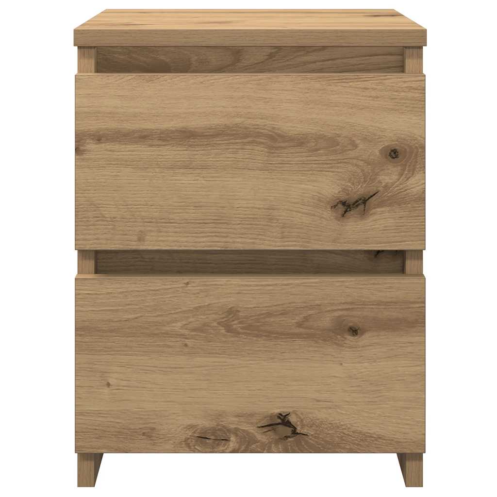 vidaXL Bedside Cabinets 2 pcs Artisan Oak 30x30x40 cm Engineered Wood 6