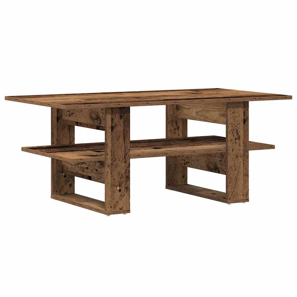 vidaXL Coffee Table Old Wood 102x55x42 cm Engineered Wood 6