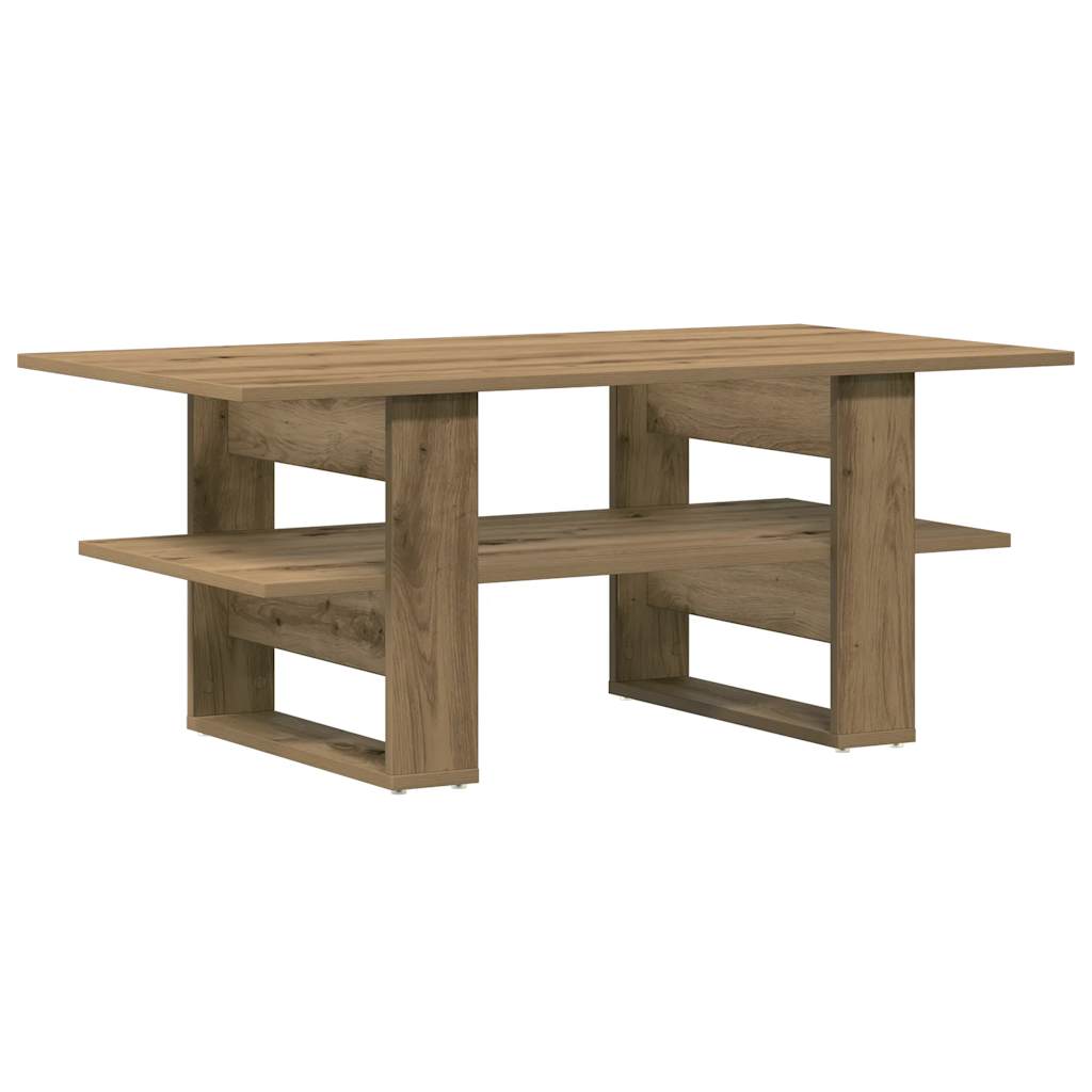 vidaXL Coffee Table Artisan Oak 102x55x42 cm Engineered Wood 6