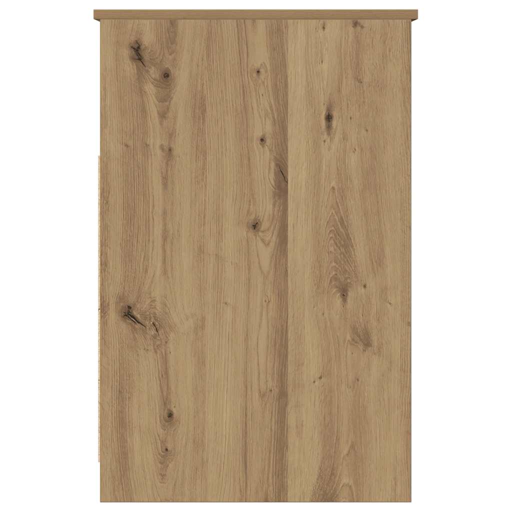 vidaXL Drawer Cabinet Artisan Oak 40x50x76 cm Engineered Wood 6