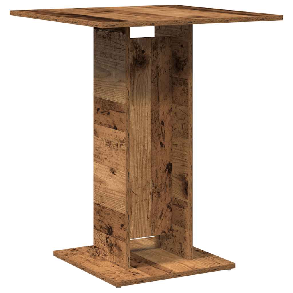vidaXL Bistro Table Old Wood 60x60x75 cm Engineered Wood 6