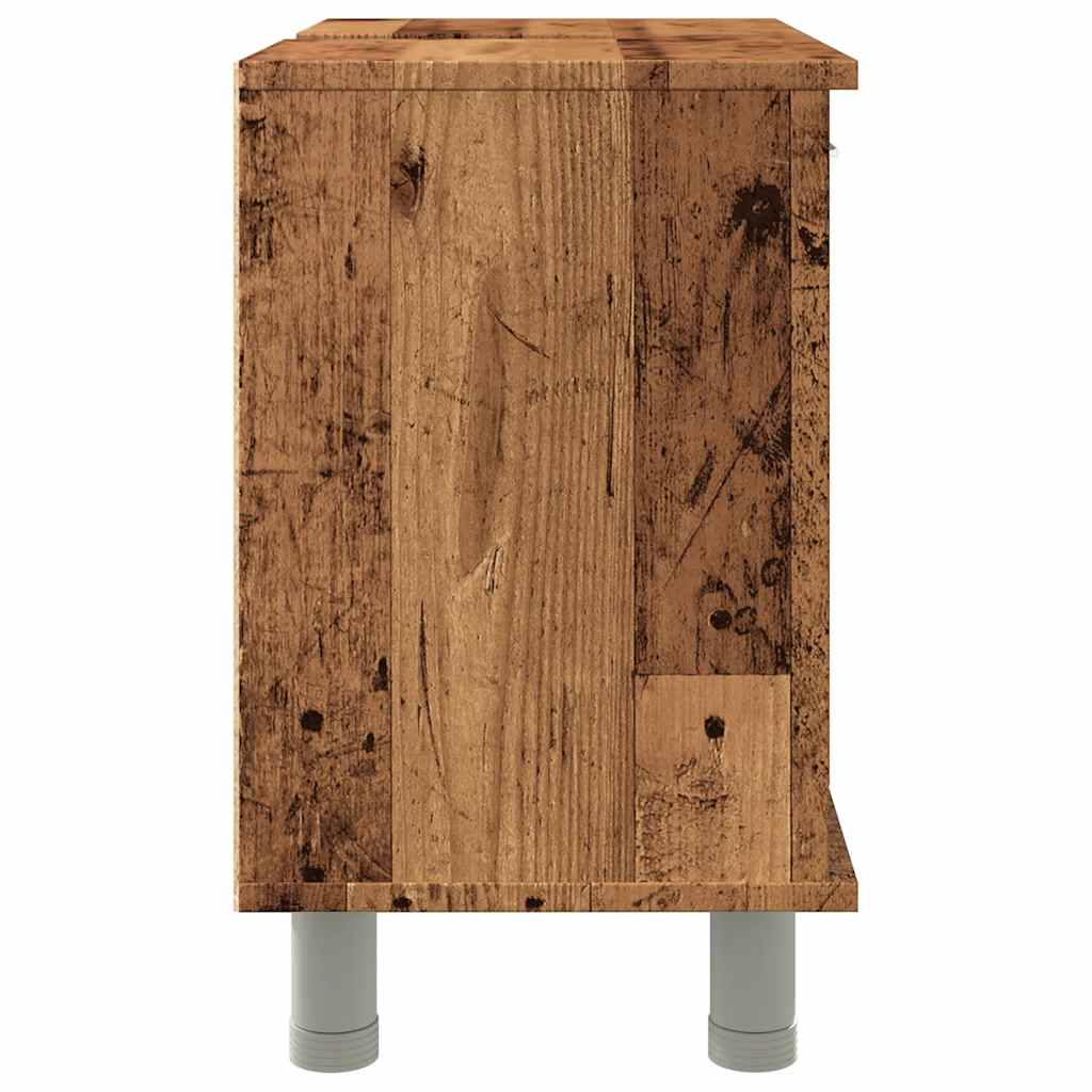vidaXL Bathroom Cabinet Old Wood 60x32x53.5 cm Engineered Wood 6