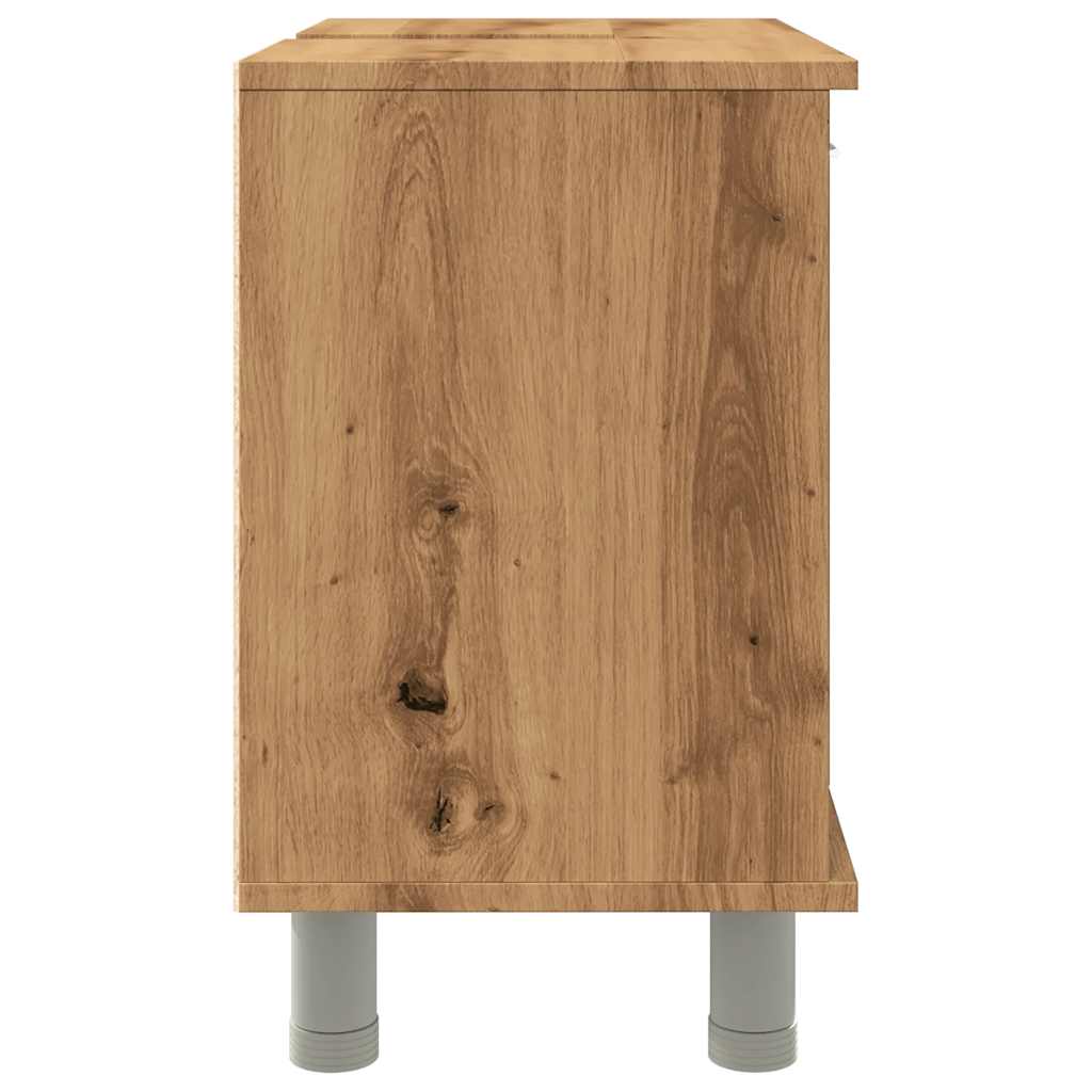 vidaXL Bathroom Cabinet Artisan Oak 60x32x53.5 cm Engineered Wood 6