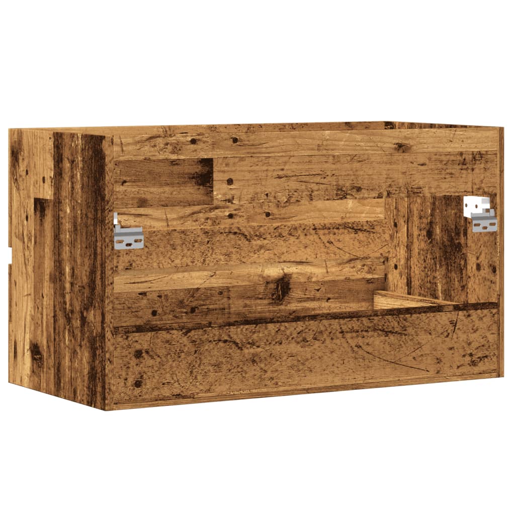 vidaXL Sink Cabinet Old Wood 90x38.5x45 cm Engineered Wood 6