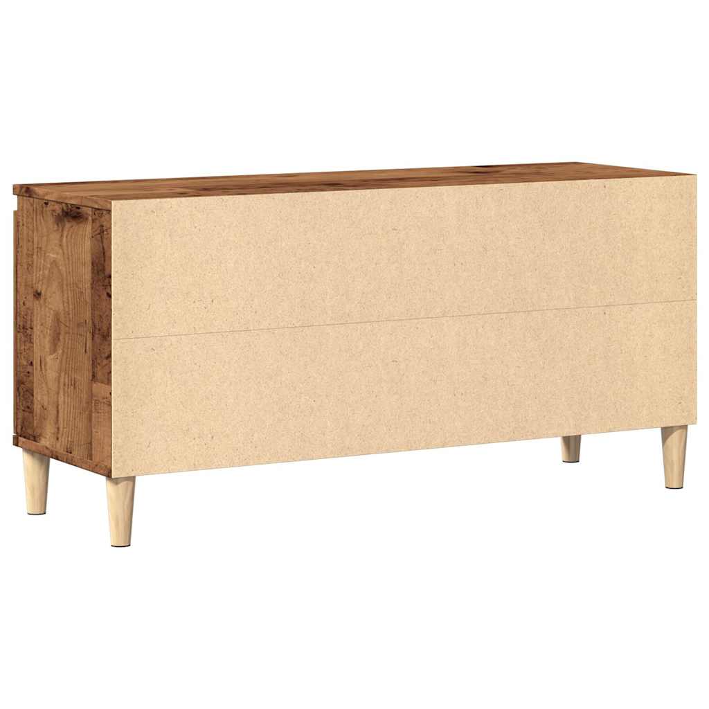 vidaXL TV Cabinet Old Wood 102x35x50 cm Engineered Wood 6