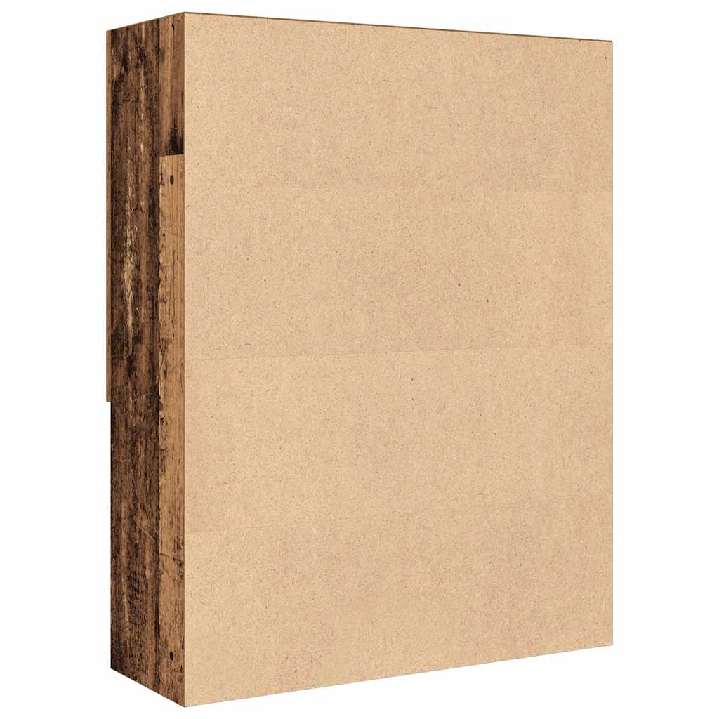 vidaXL Washing Machine Cabinet Old Wood 70.5x25.5x90 cm 6