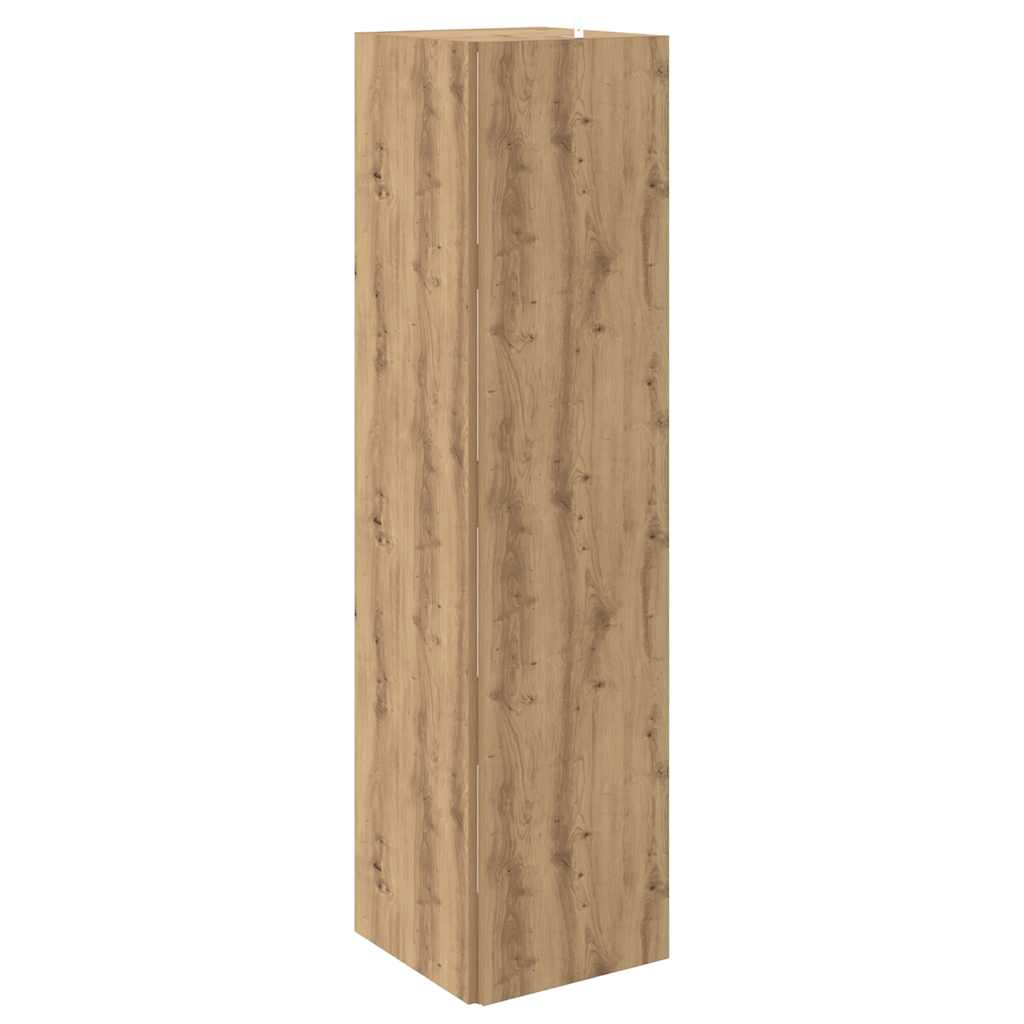 vidaXL Corner Cabinet Artisan Oak 33x33x132 cm Engineered Wood 6