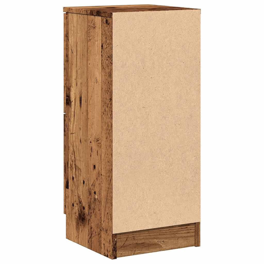 vidaXL Sideboards 2 pcs Old Wood 30x30x70 cm Engineered Wood 6