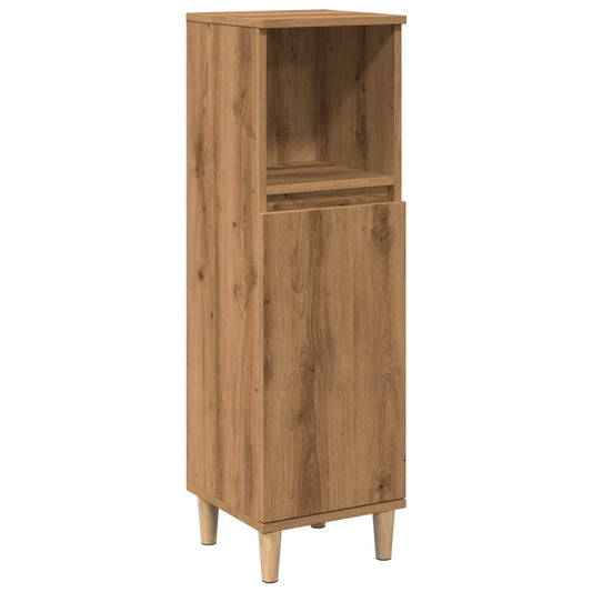 Bathroom Cabinet 30x30x100 cm Engineered Wood Artisan oak