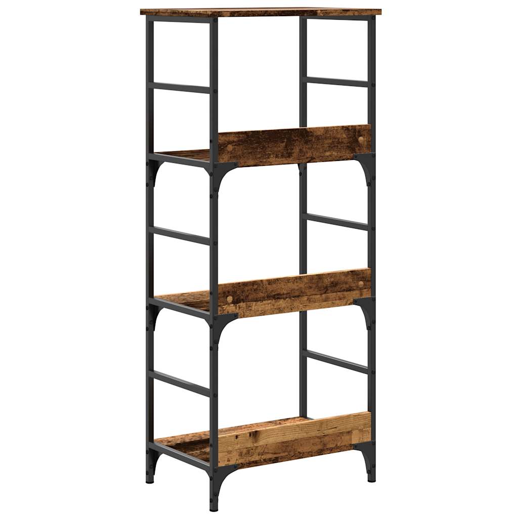vidaXL Book Cabinet Old Wood 50x33x117.5 cm Engineered Wood 6