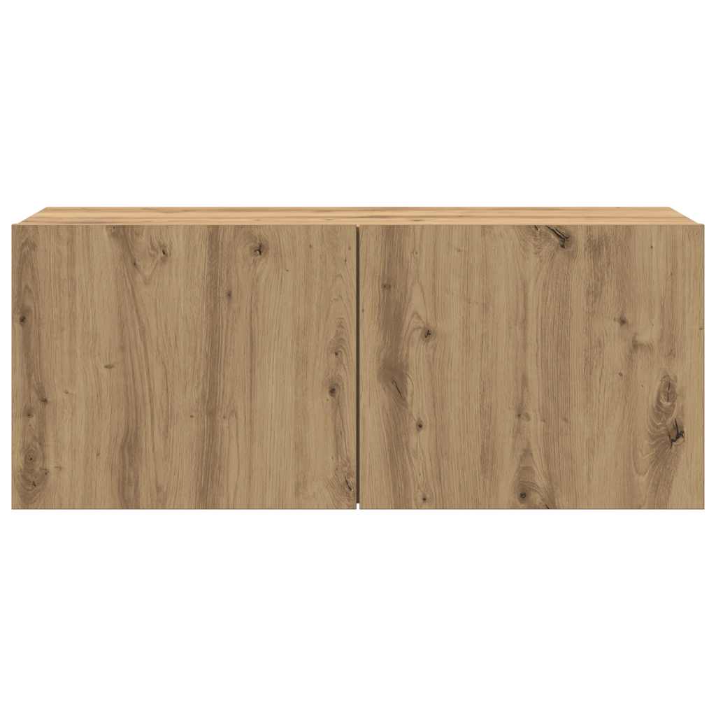 vidaXL TV Cabinet Wall-mounted Artisan Oak 100x30x41 cm 6
