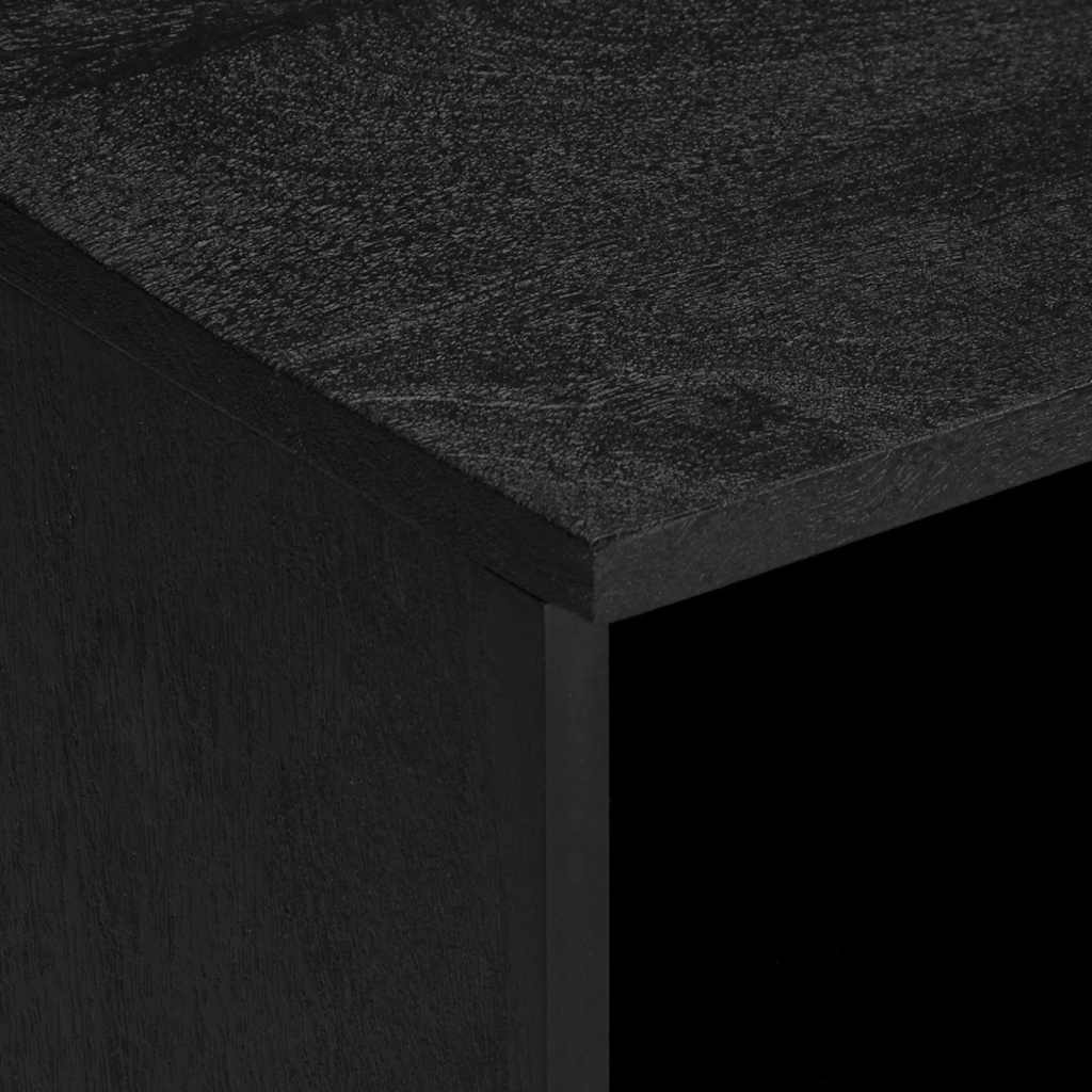 vidaXL TV Cabinet Black 100x33x46 cm Engineered Wood 6
