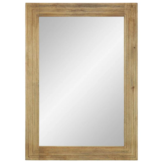 vidaXL Bathroom Mirror Brown 50x70x2.5 cm Solid Wood Mango 2