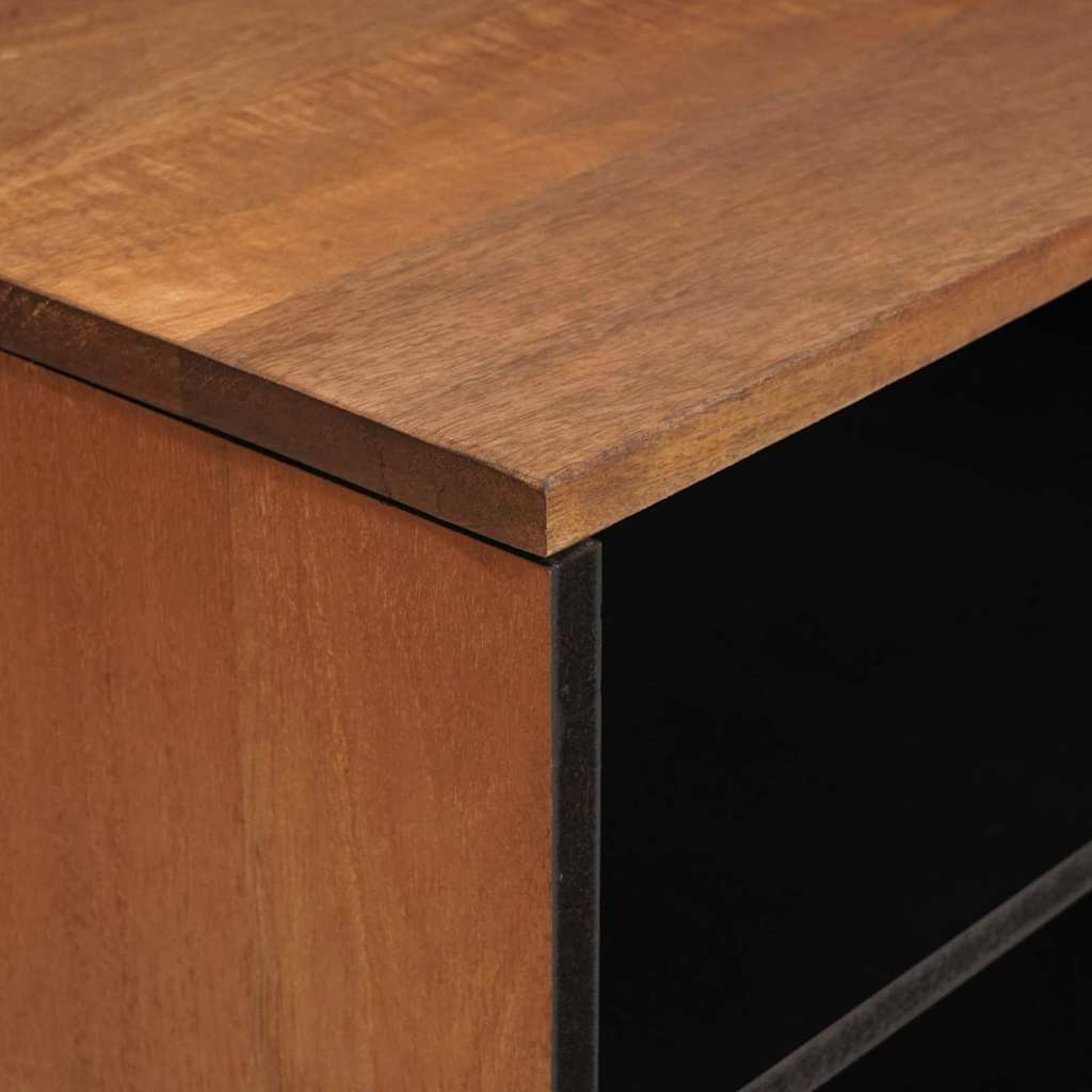 vidaXL TV Cabinet Acacia Brown Finish 80 x 33 x 46 cm Solid Mango Wood 6