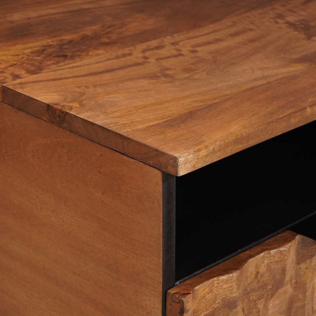 vidaXL TV Cabinet Acacia Brown Finish 80 x 33 x 46 cm Solid Mango Wood 6