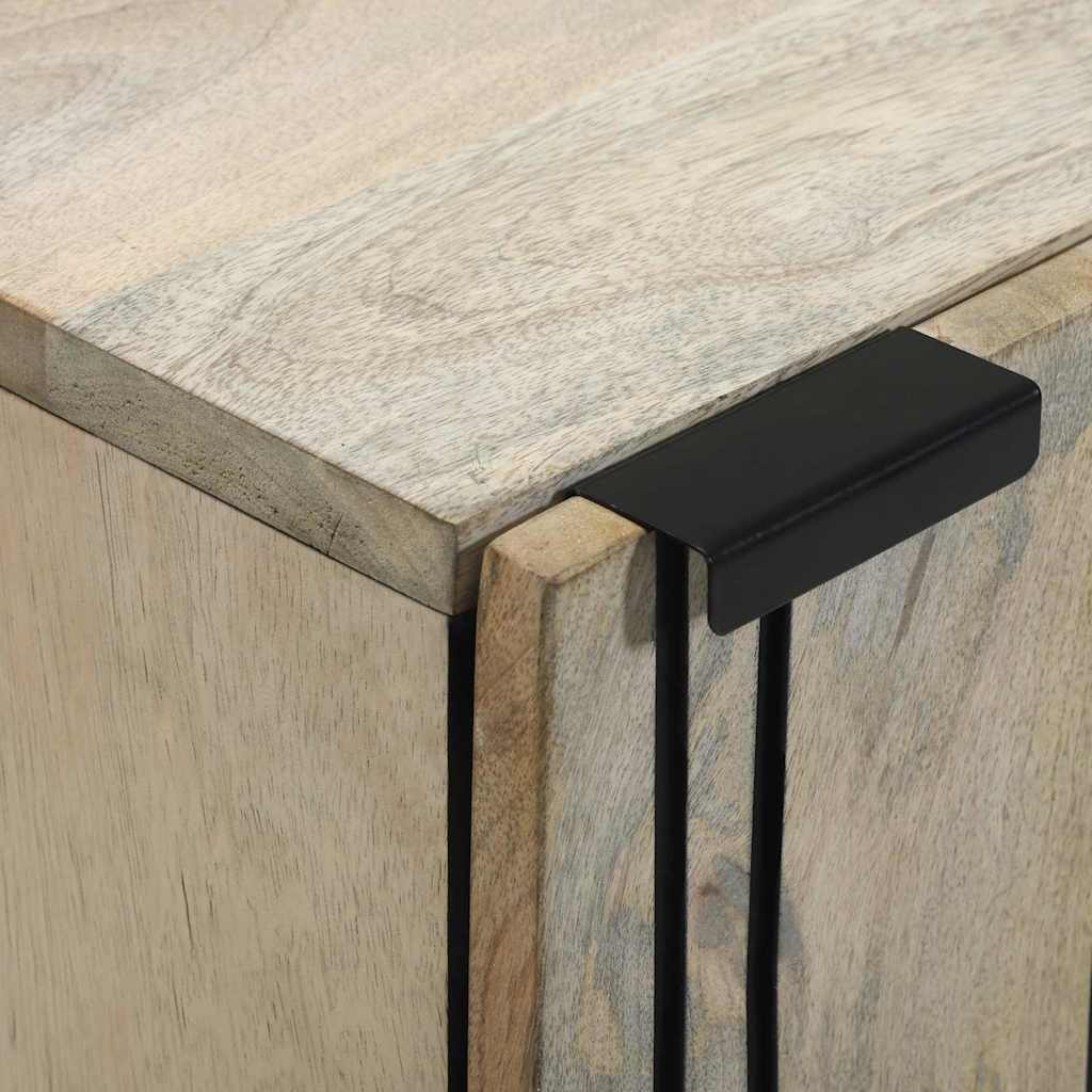 vidaXL Sideboard White 40 x 33 x 75 cm Solid mango wood 6