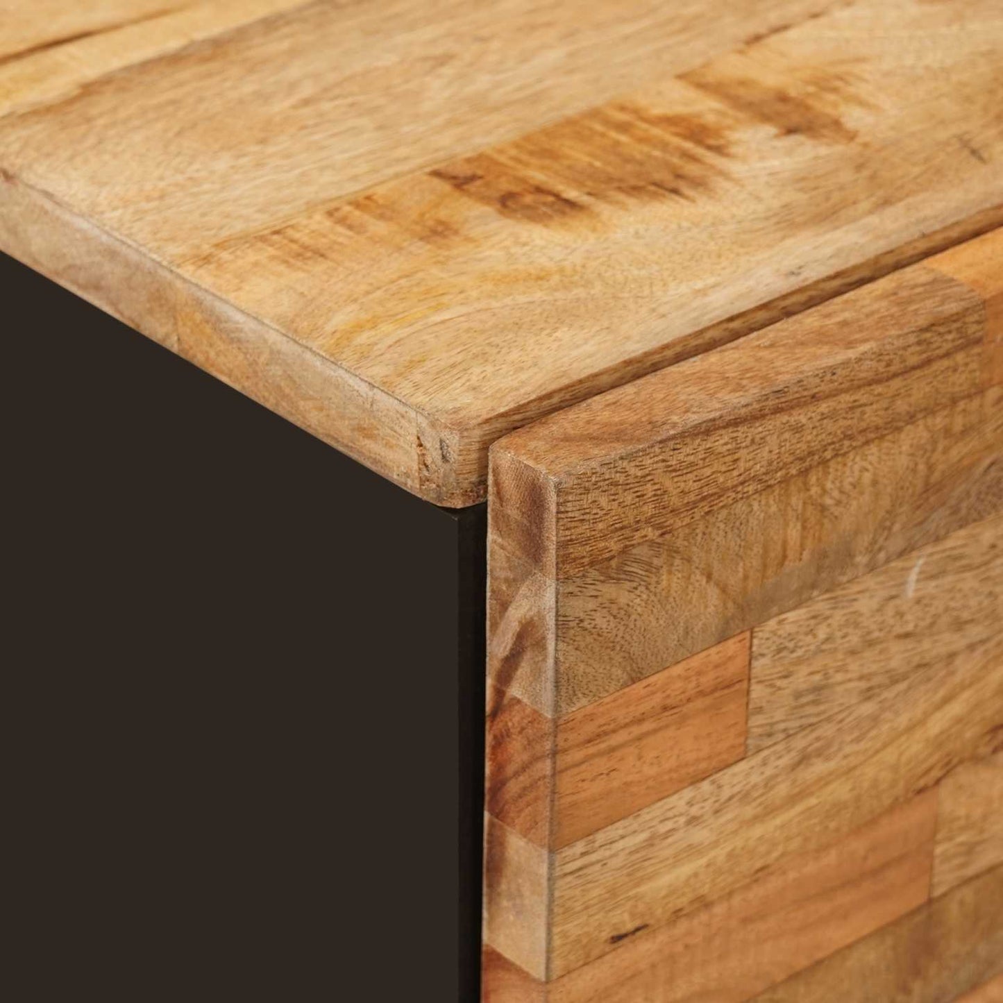vidaXL Bathroom Cabinet Natural 38 x 33 x 58 cm Solid Mango Wood 6