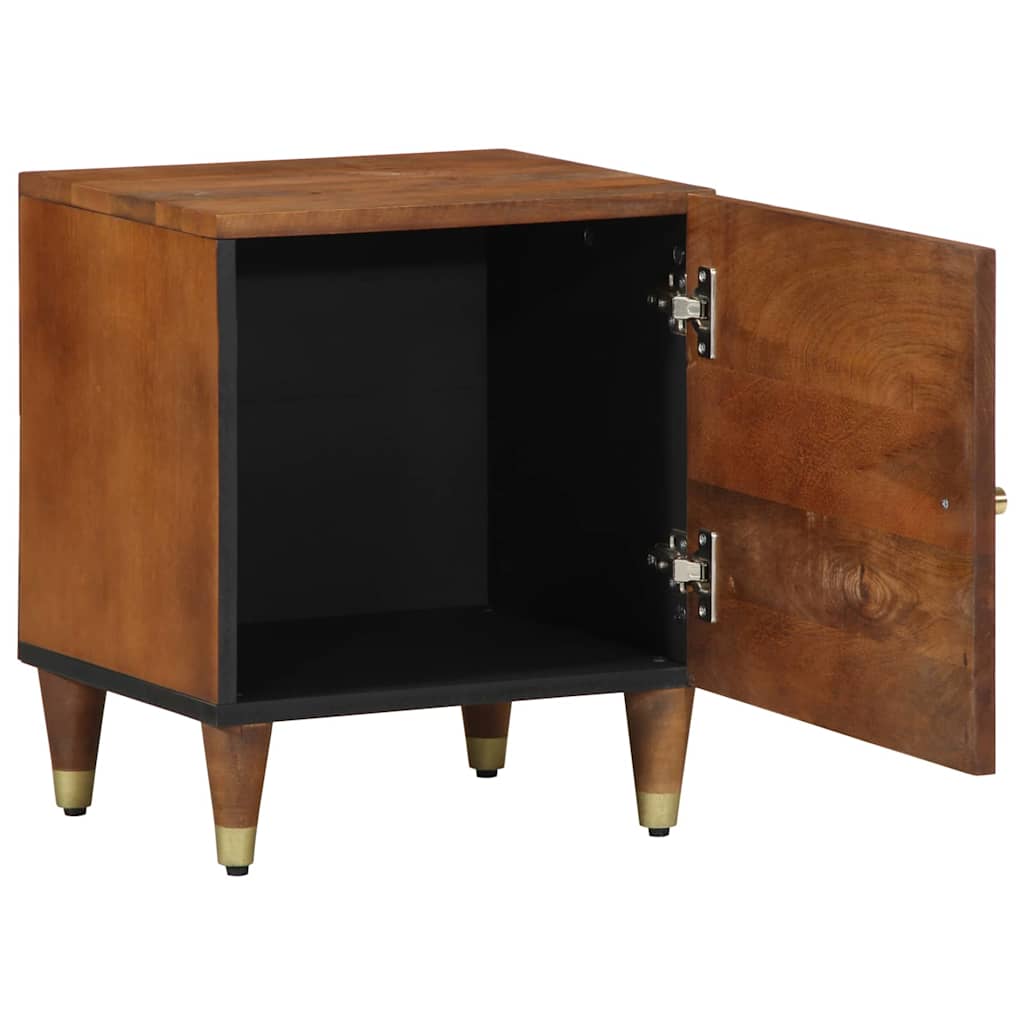 Bedside Cabinet with Door 40 x 33 x 46 cm Honey brown