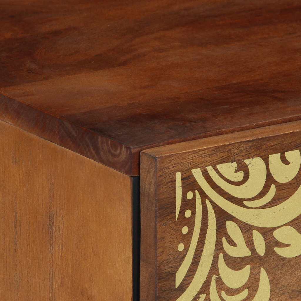 vidaXL Bedside Cabinet Honey Brown 40 x 33 x 46 cm Solid Mango Wood 6