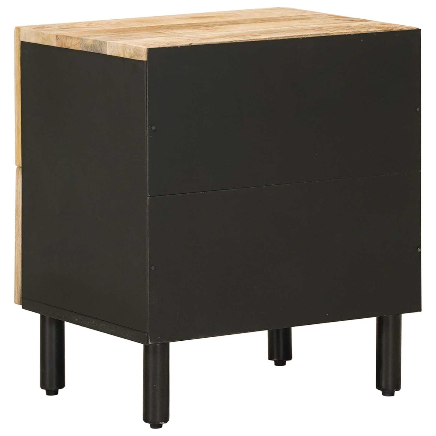 vidaXL Bedside Table Natural 40 x 33 x 46 cm Solid Mango Wood 6
