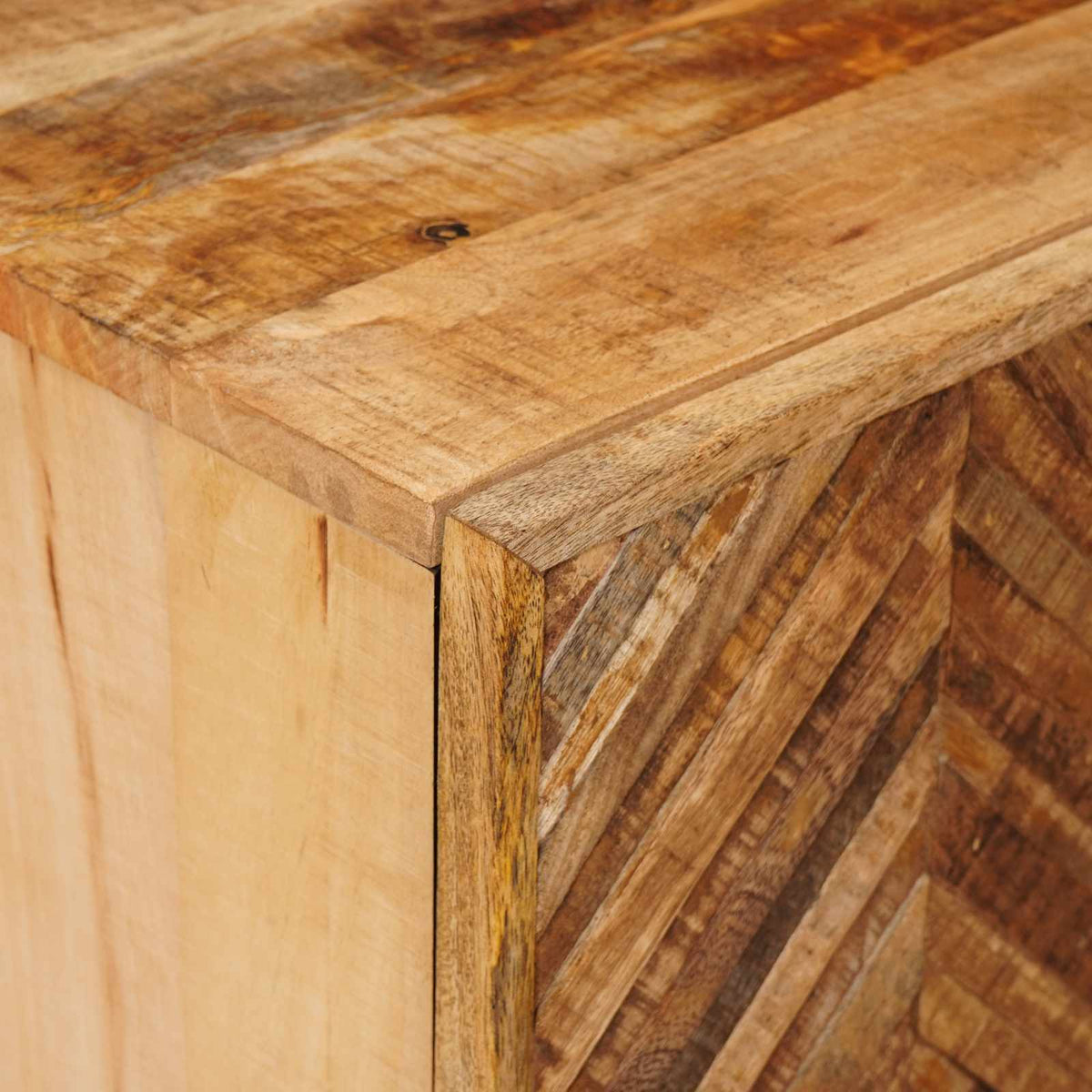 vidaXL Bedside Table Brown 40 x 33 x 46 cm Solid Mango Wood 6