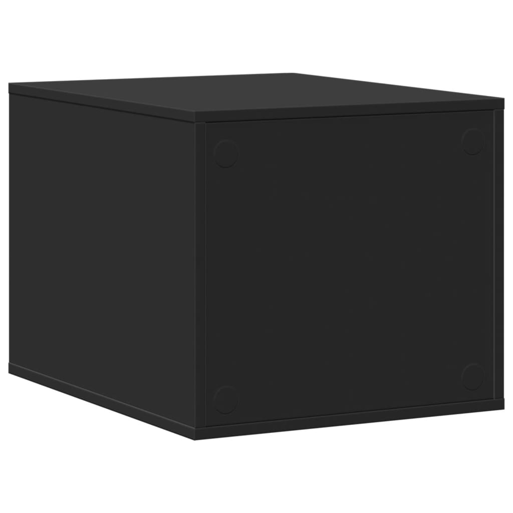 vidaXL Cat Litter Box Enclosure Black 47x59x42 cm Engineered Wood 6