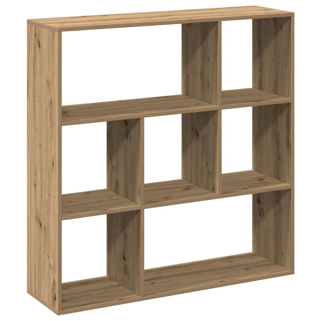 vidaXL Room Divider Bookcase Artisan Oak 102x29x103,5 cm Engineered Wood 6