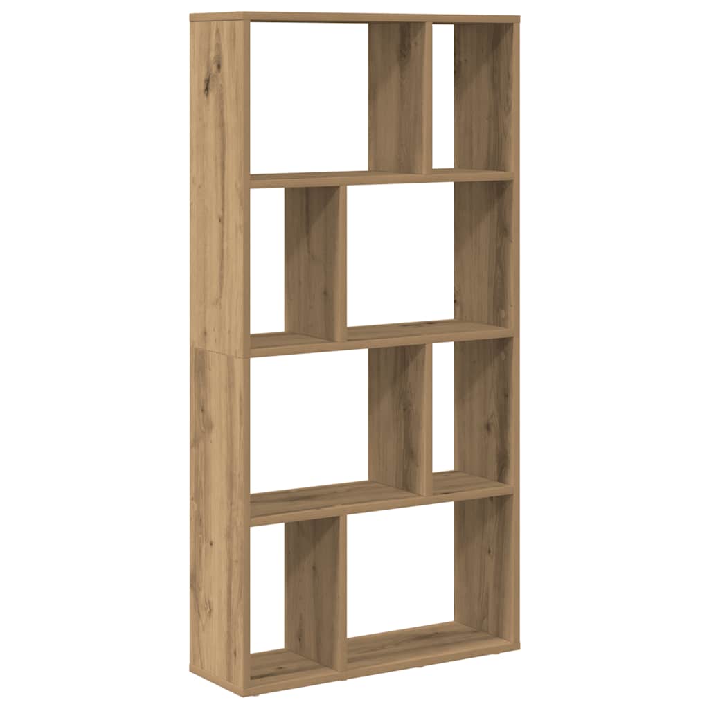 vidaXL Bookcase Artisian Oak 60x20x120,5 cm Engineered Wood 6