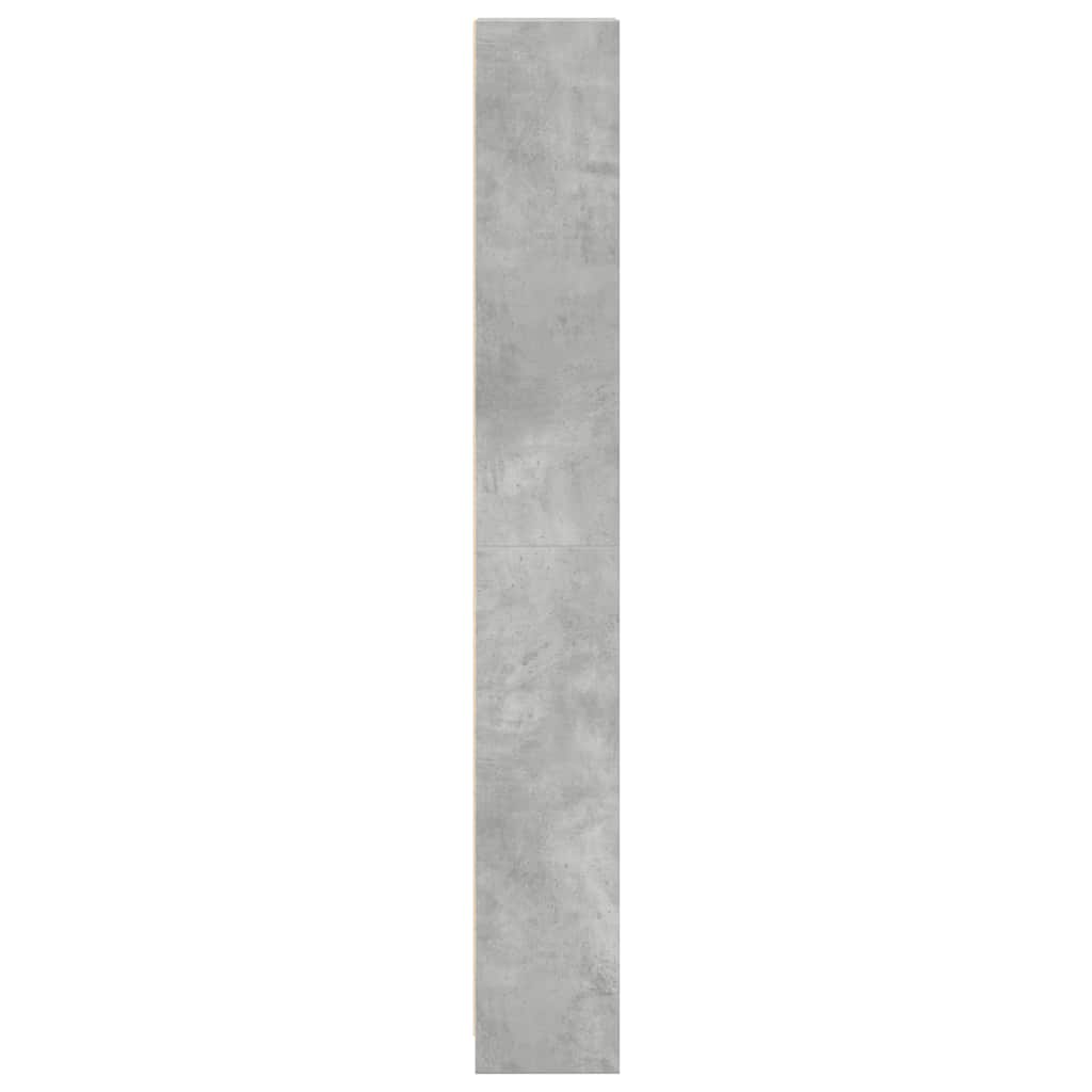 vidaXL Bookcase Concrete Grey 40x24x176 cm Engineered Wood 6