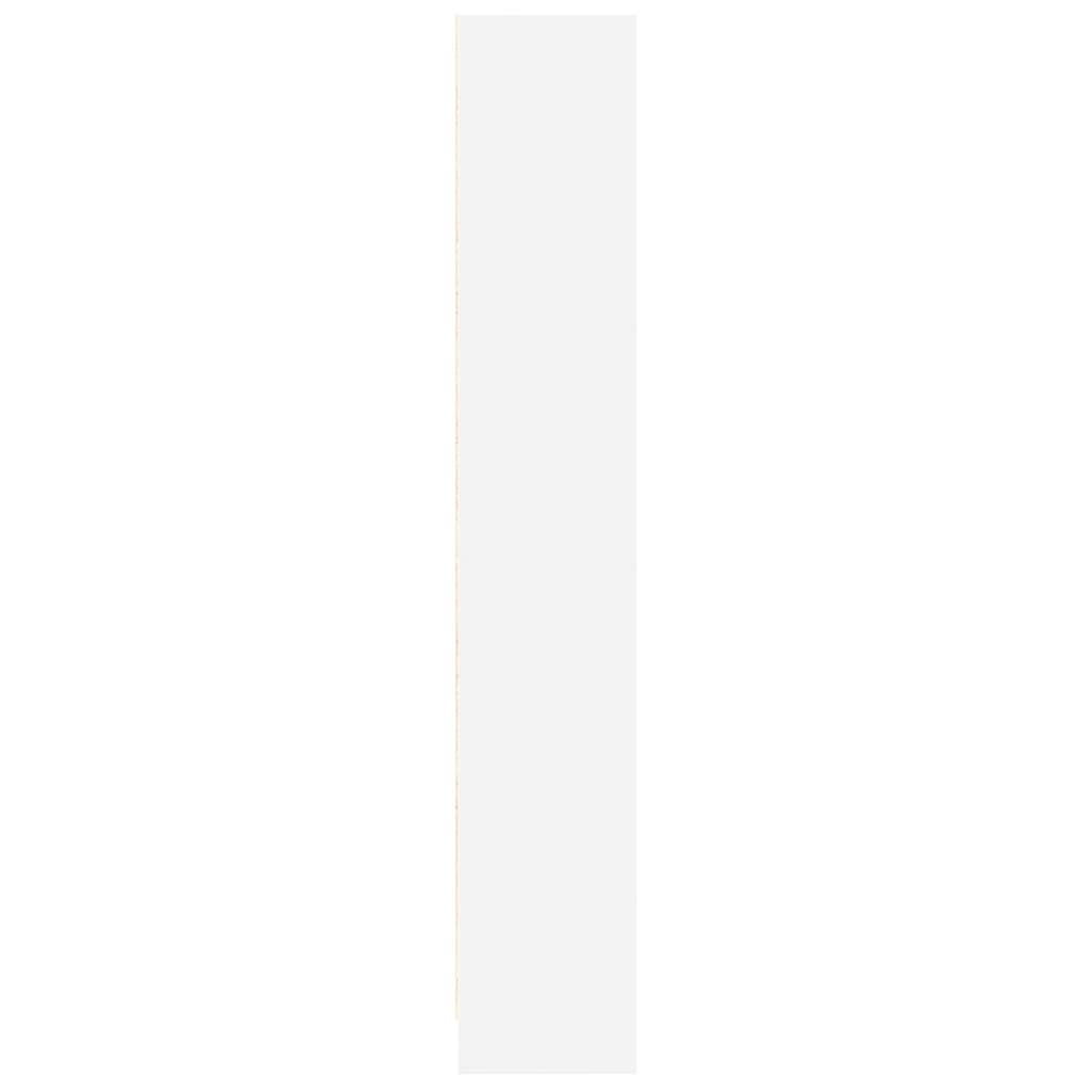 vidaXL Bookcase White 60x24x143 cm Engineered Wood 6