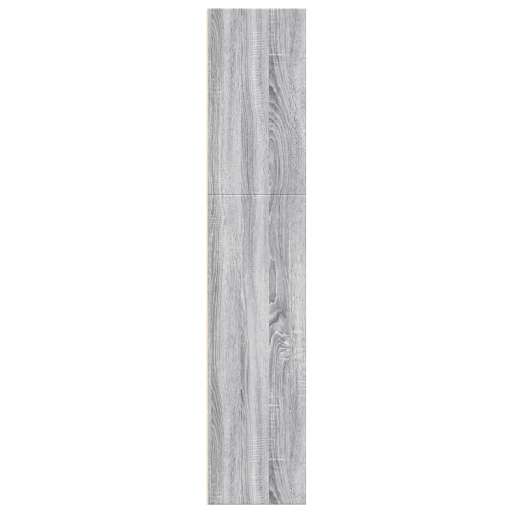 vidaXL Bookcase Grey Sonoma 60x30x152 cm Engineered Wood 6