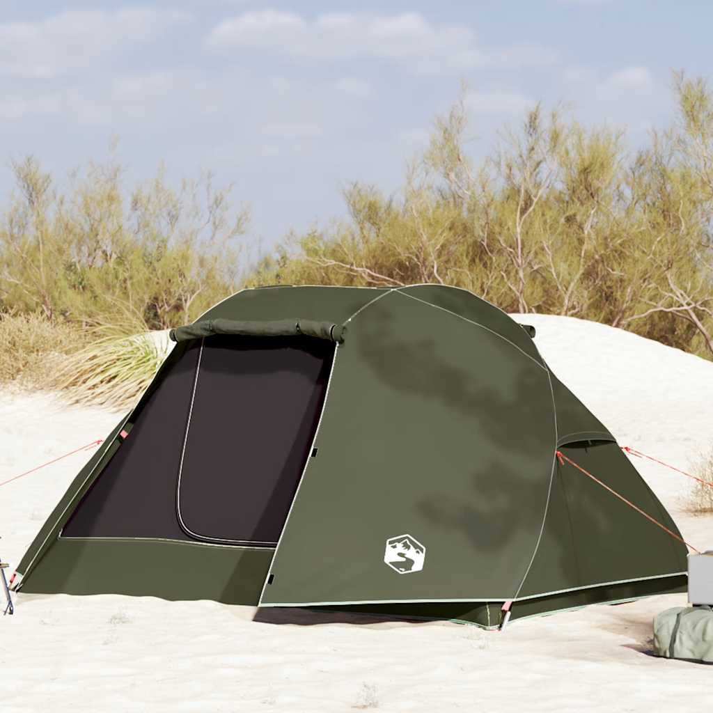 Fishing Tent 3-Person Waterproof in Olive Green