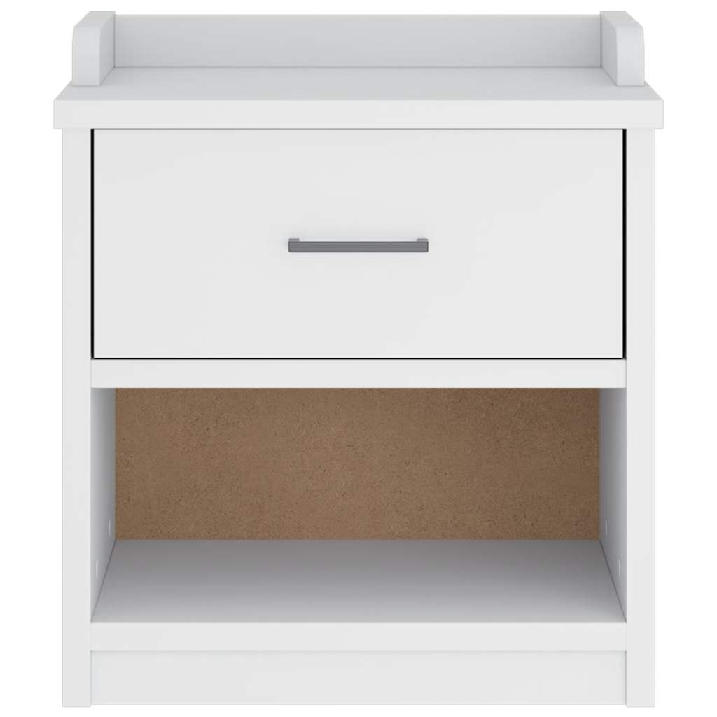 vidaXL Hallway Bench SANDNES White 45x40x50 cm Solid Wood Pine 6