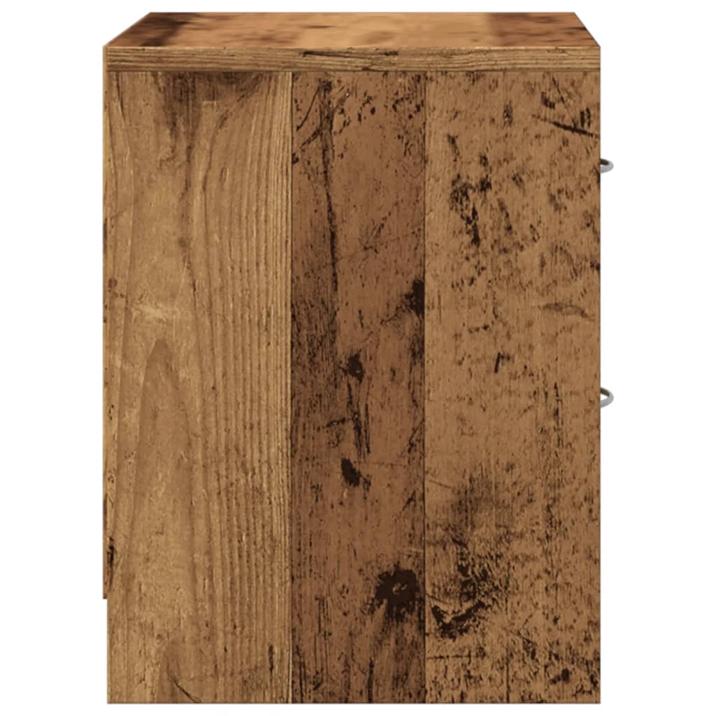 vidaXL Bedside Cabinets 2 pcs Old Wood 40x30x40 cm Engineered Wood 6